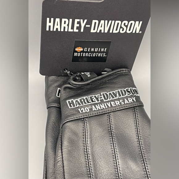 Harley Davidson 120TH Anniversary True North Leather Gloves SZ Medium 97203-23VM - Picture 4 of 10